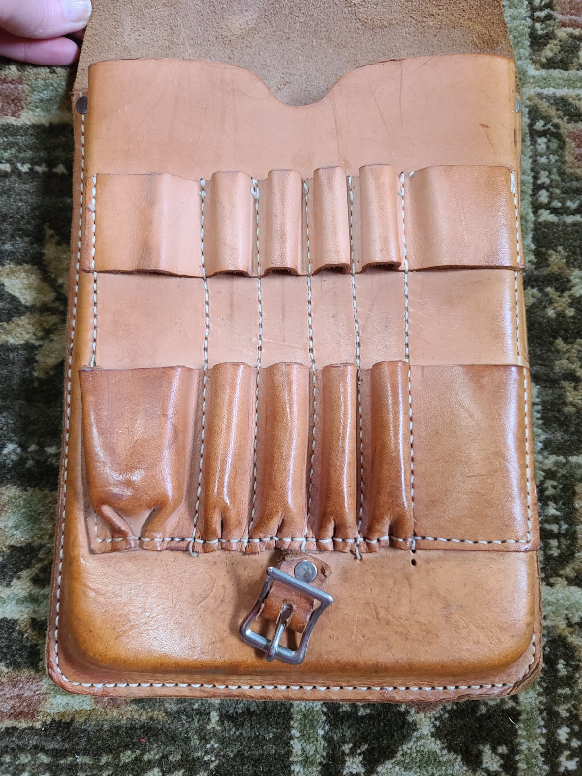 VTG Forestry Suppliers Inc Geologist Surveyor Tool Pouch Leather Belt Bag #33394