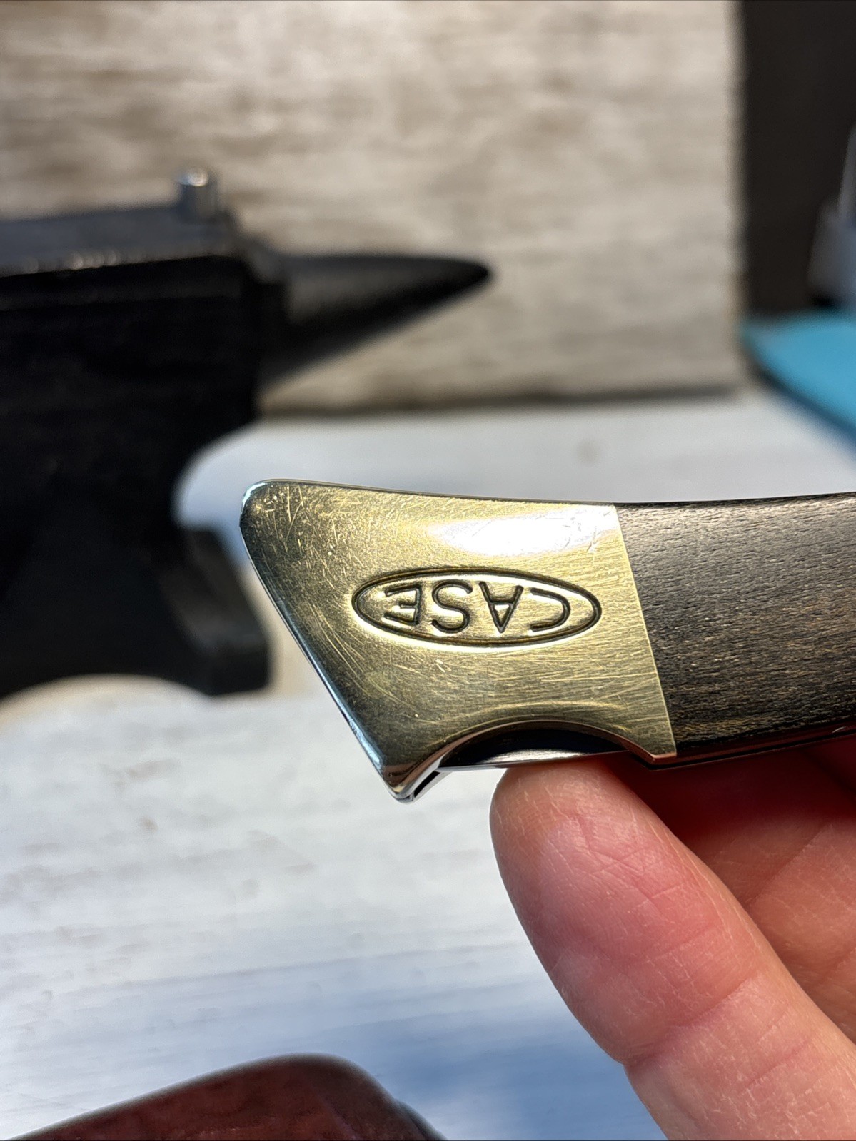 1992 Case XX USA 58L SS Mako Lockback Folding Hunting Knife w/ Leather Sheath