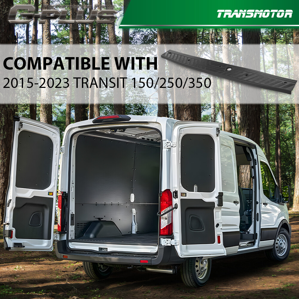 Rear Sill Plate Bumper Step Pad Fits Ford Transit 150 250 350HD/E-Transit 15-23