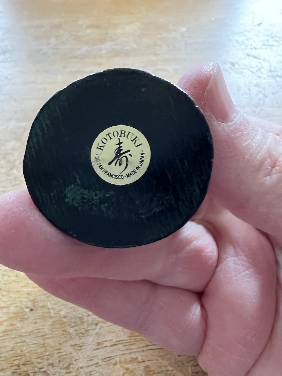 Japanese Nambu Cast Iron Owl Paperweight Kotobuki Japan Mid Century