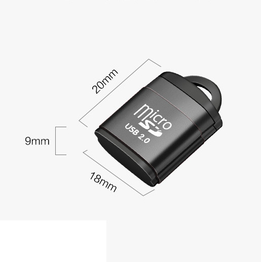 5pcs Mini TF Card Reader Computer USB Fast Speed MicroSD Card Reader With Chain