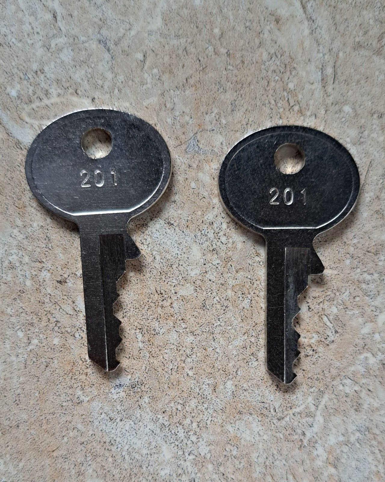 MS 201 Pair of Keys for MS Cash Drawer MR201 Fits Infor & NCR 2168-K003