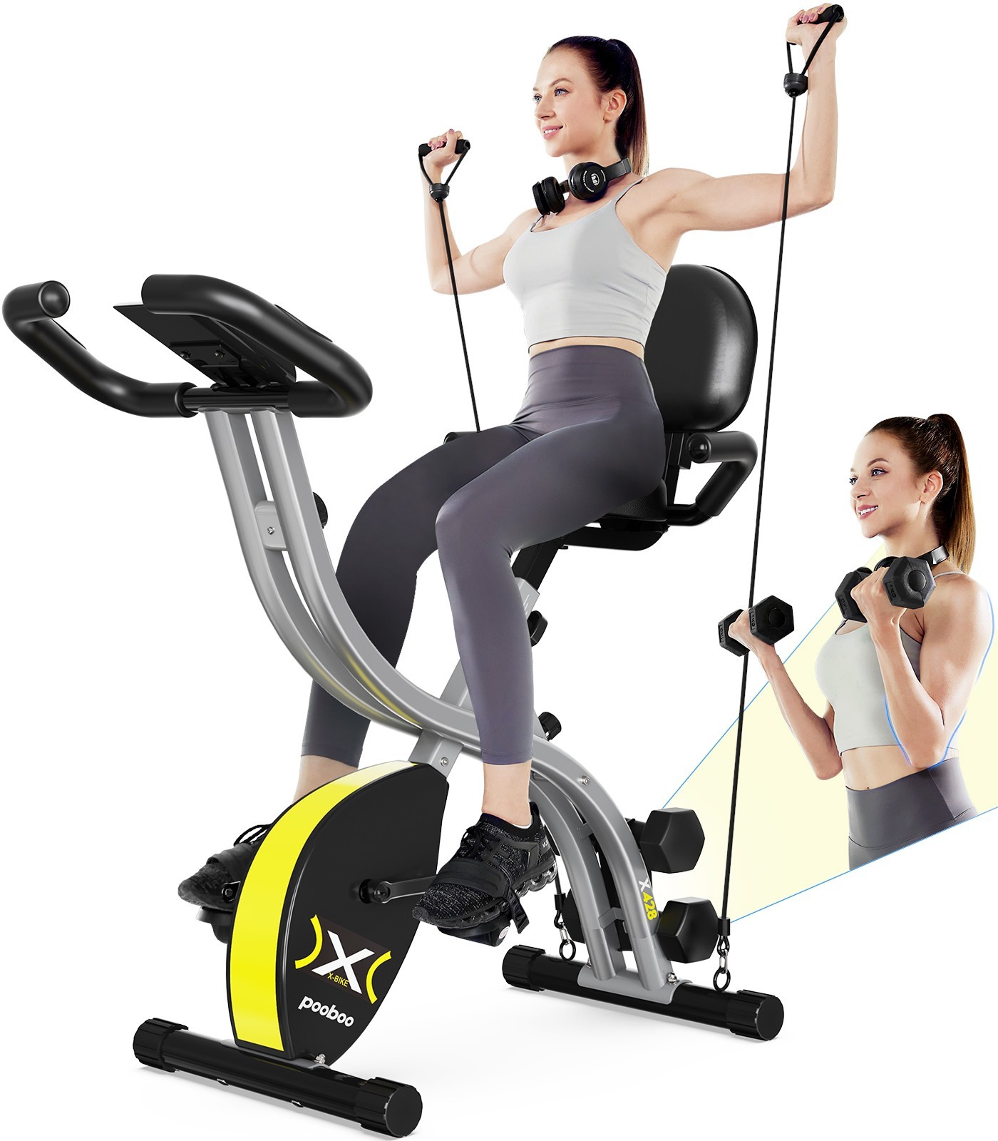 Indoor Exercise Bike Stationary Bike Bicycle Cycling Home Cardio Workout Bike