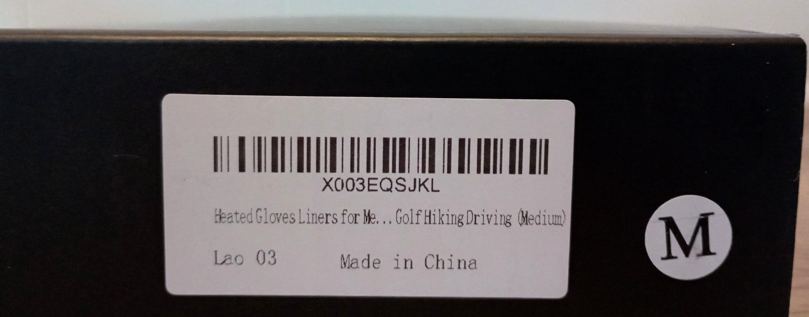 Royalrose Heated Gloves Liners for Men/Women Rechargeable Waterproof Size Med.