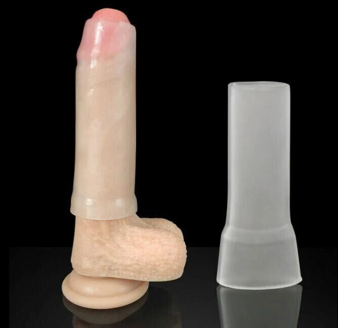 Male Penis-Extender Stretcher Max Vacuum Enhancer Enlarger Silicone Sleeve S-XXL