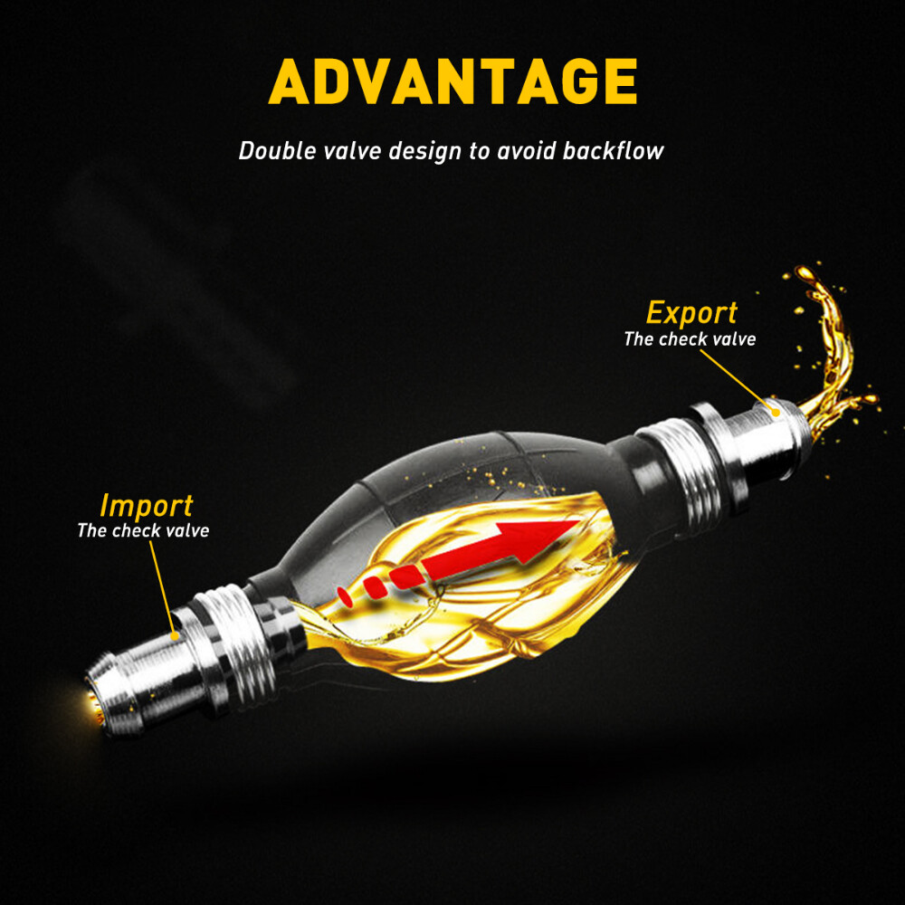 5/16" Gas Hose Fuel Line Assembly Primer Bulb Universal for Boat OUTBOARD Marine