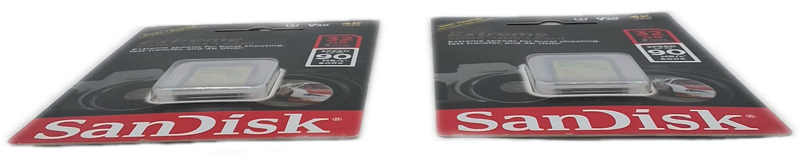 Sandisk 2 Pack Extreme 32GB SDHC UHS-I Memory Cards High Speed Universal