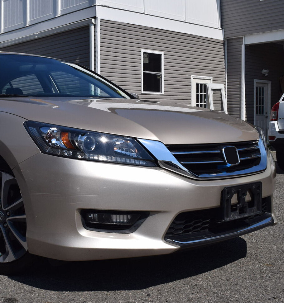 Black & Chrome Front Bumper Hood Grille for Honda Accord 4d 2013-2015 2014