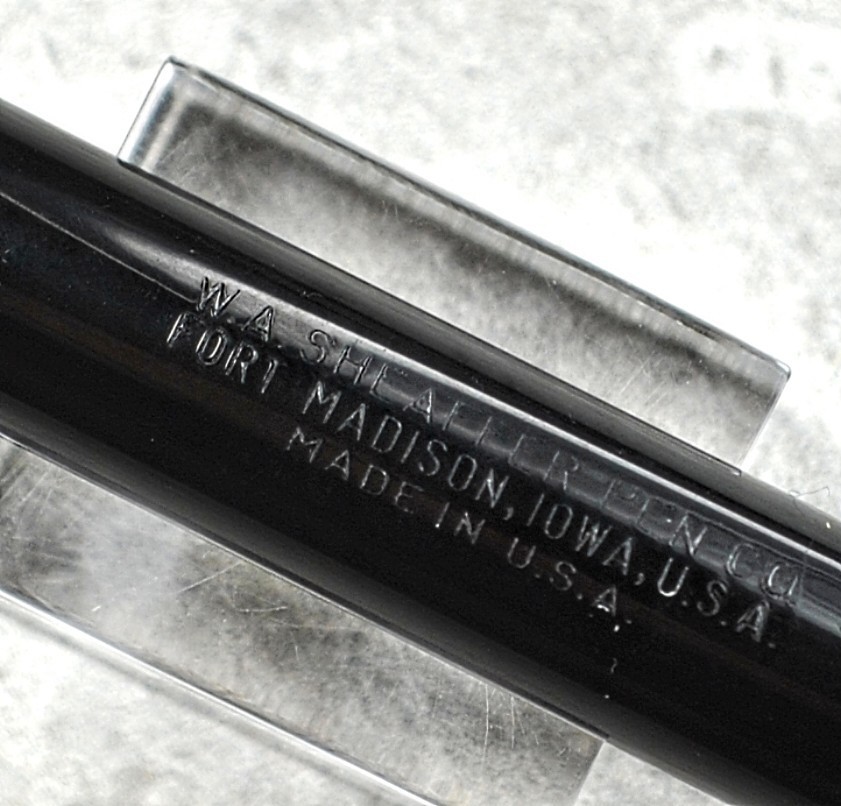 Very Nice Black Snorkel Statesman, Smooth Medium Palladium Nib, RESTORED