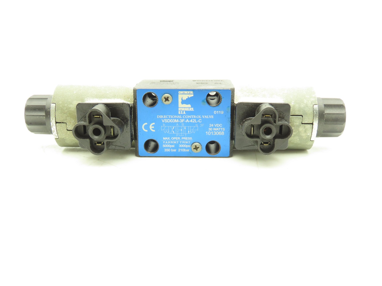 Continental VSD03M-3F-A-42L-C Hydraulic Solenoid Directional Valve 24V 5000PSI