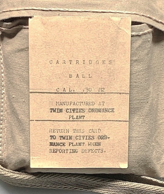 EARLY WWII M1903A3 SPRINGFIELD AND M1 GARAND REPLICA BANDOLEER IN OD#1 (KHAKI)