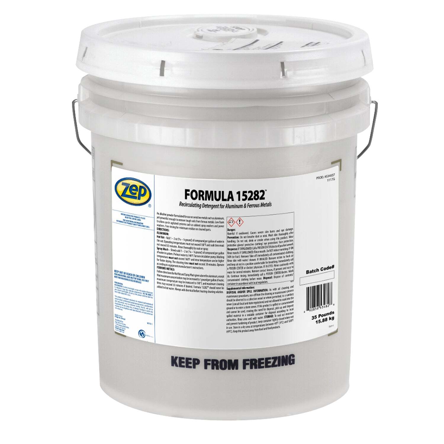Zep Formula 15282 Recirculating Detergent for Aluminum and Ferrous Metals