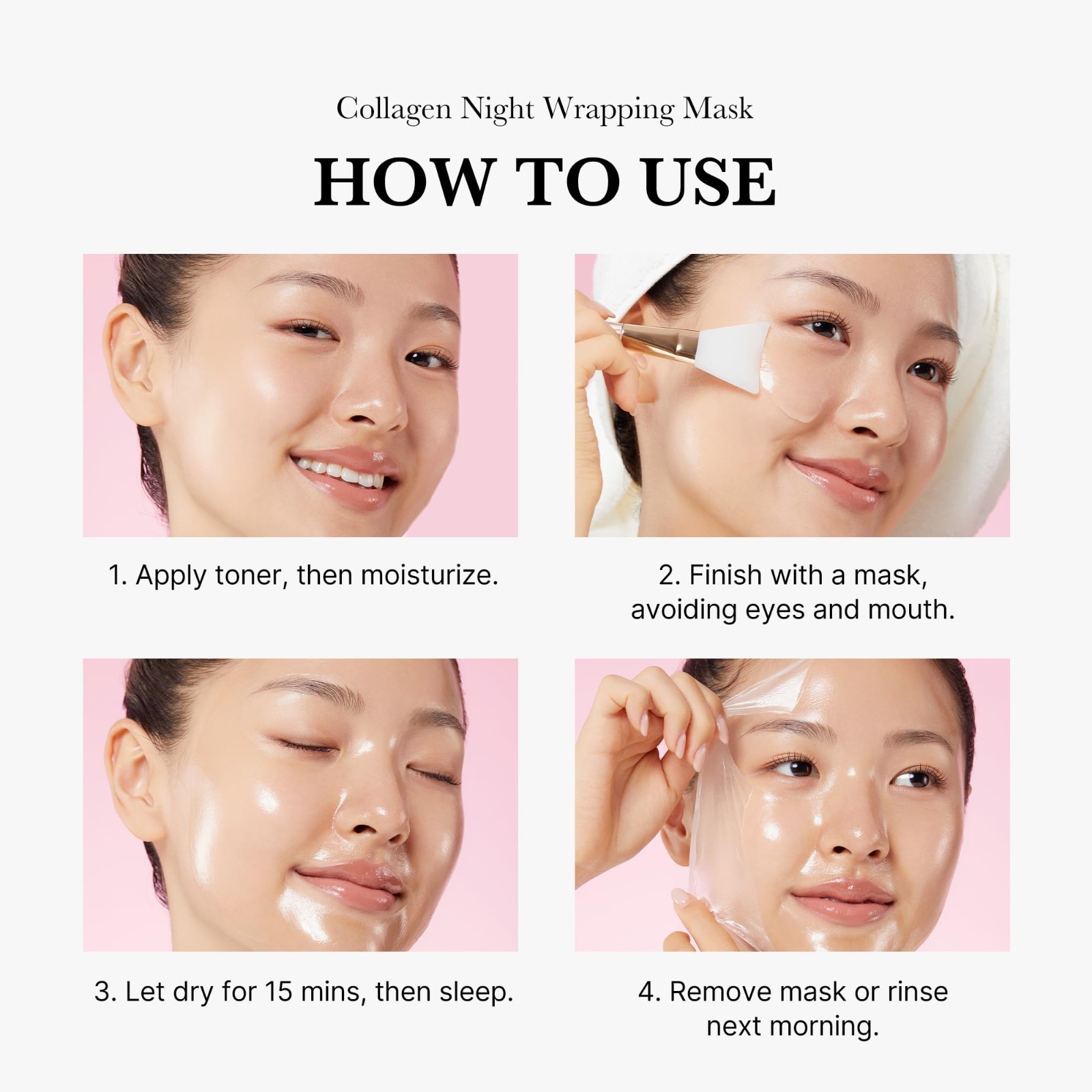 medicube Collagen Overnight Wrapping Peel Off Facial Mask Pack - Elasticity & Hy