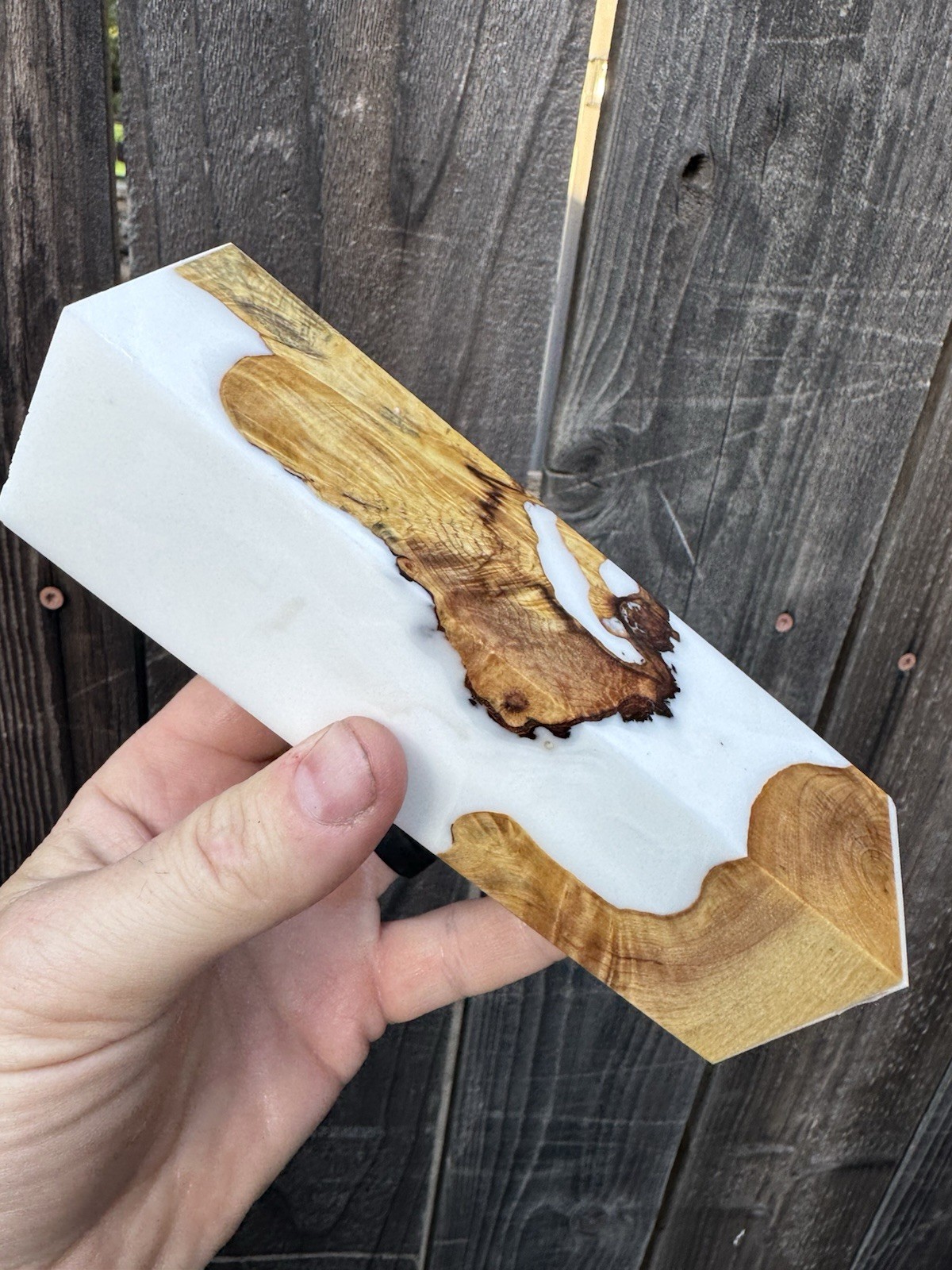 Stabilized Buckeye Burl Hybrid Resin, Duck Call, Knife Scales, Pen Blanks