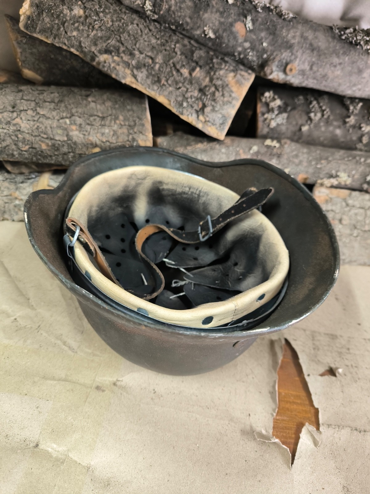 WW2 M40 German Helmet WWII M 40. Combat helmet.size 64