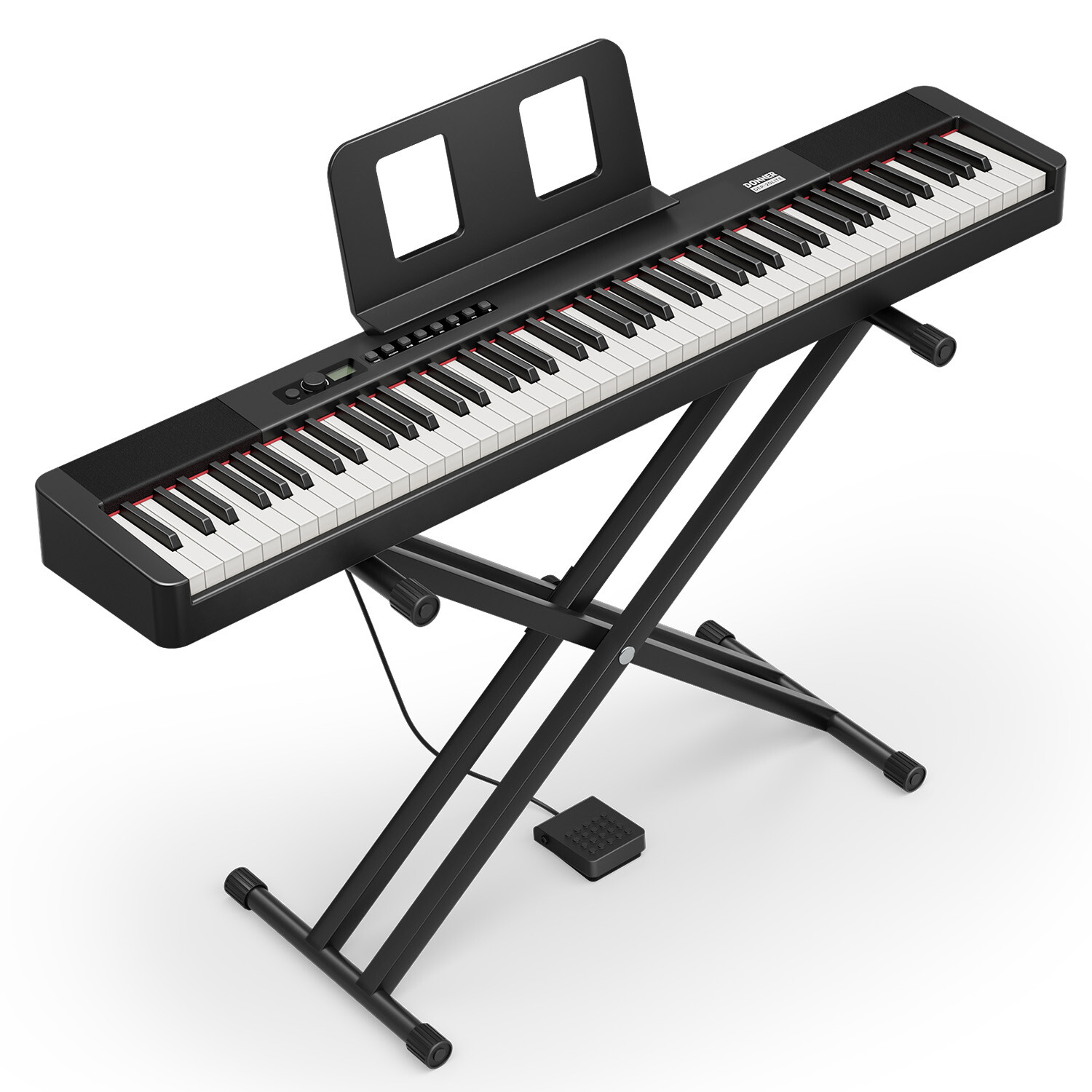 Donner DEP-20 Lite Digital Piano Keyboard with Stand and Pedal