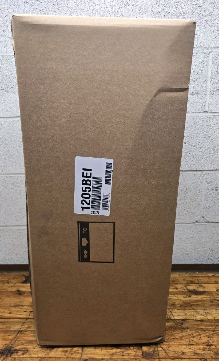 Eagle Butt Can 5gal Cigarette Receptacle, 40" H x 12" Dia, Steel Tan 1205BEI NEW