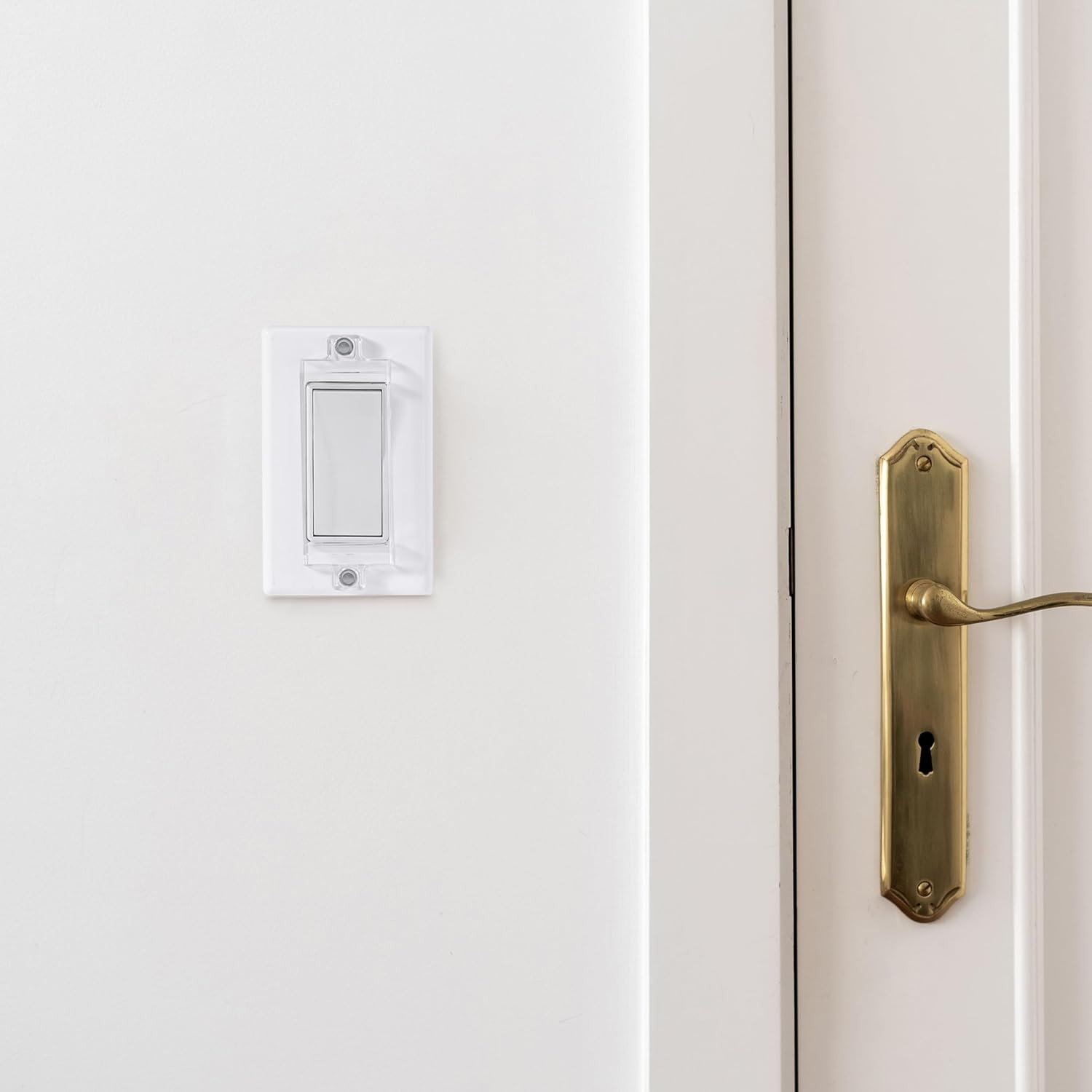 Bates Magnetic Light Switch Guard, 2 Pack, Clear, Child Proof Cover, Lock, Wall