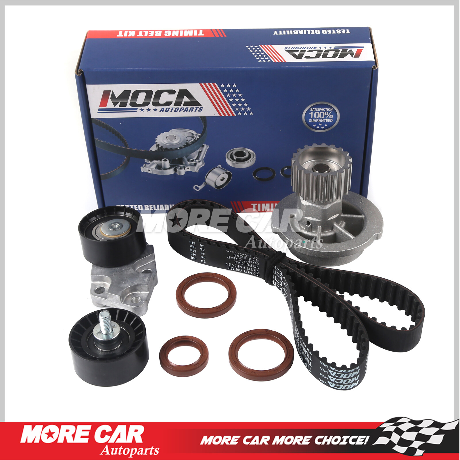Timing Belt Kit Water Pump for 2004-2008 Chevrolet Aveo 1.6L DOHC VIN 6 E-TEC II