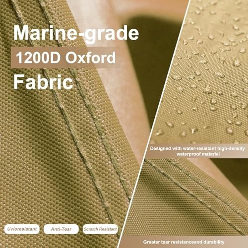 1200D Heavy Duty Boat Cover for 20-22ft Boats - Waterproof, Tear Resistant