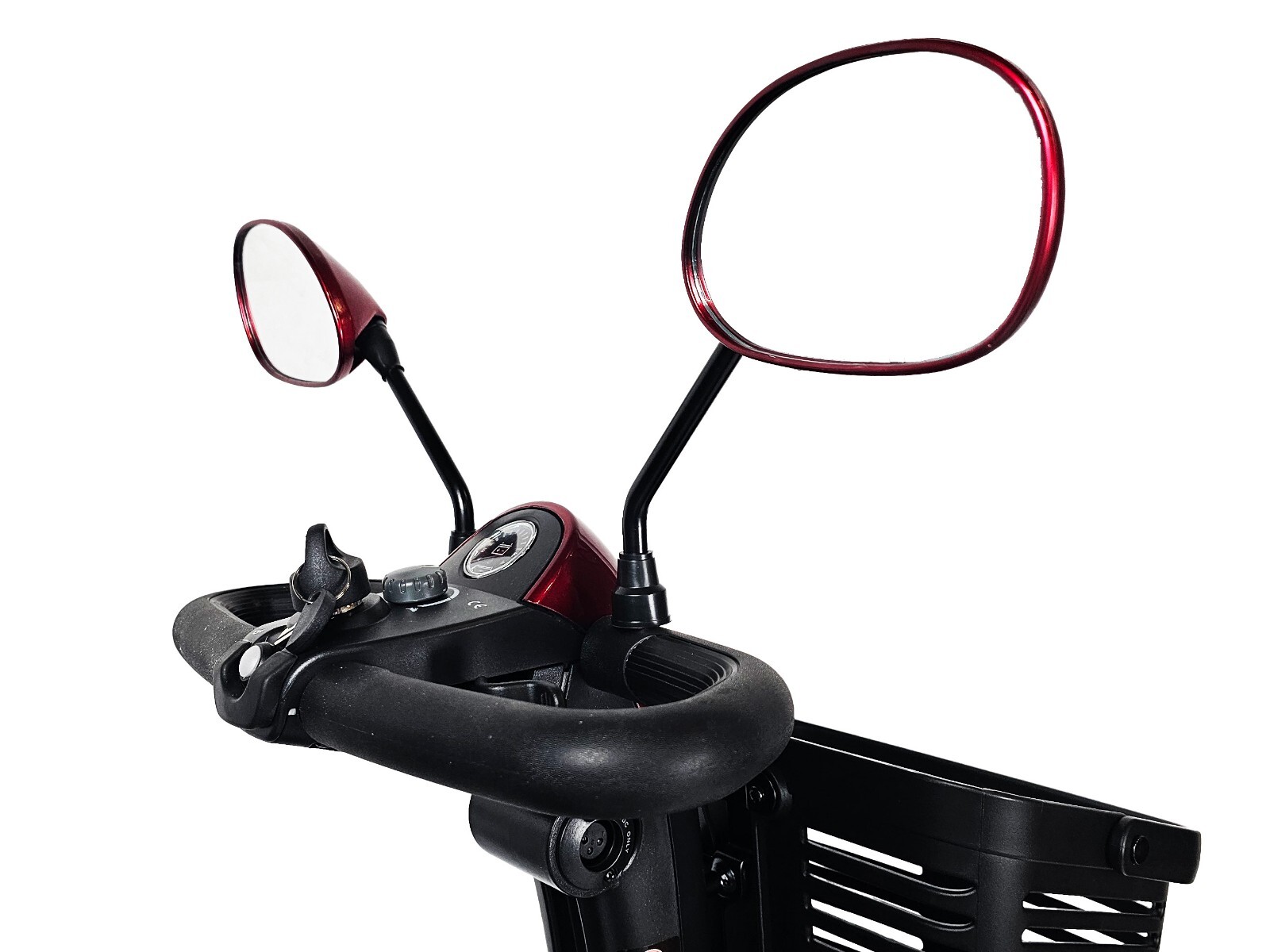 Rear View Mirror Pair For Most Pride Mobility Scooters RED