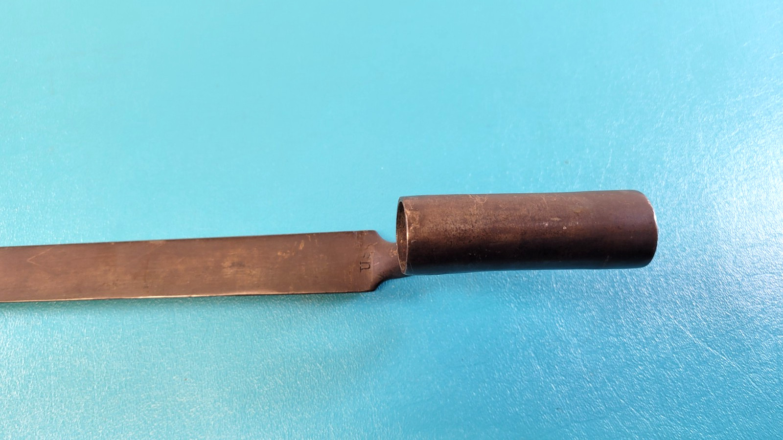 Antique US Musket Model 1816 Socket Bayonet "V : 9" Stamped TR890