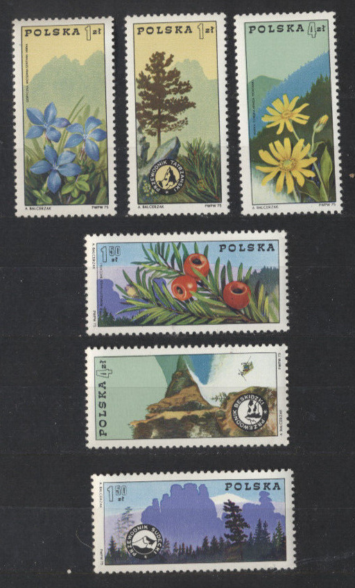 Poland 2089 - 2094 Mint NH Complete 1Mountains Set of 6