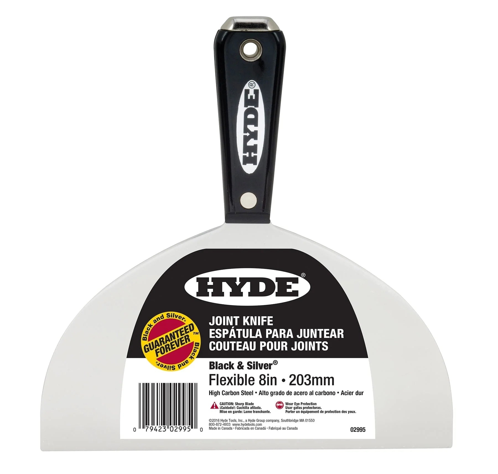 HYDE Black & Silver Carbon Steel Joint Knives w/ Hammerhead