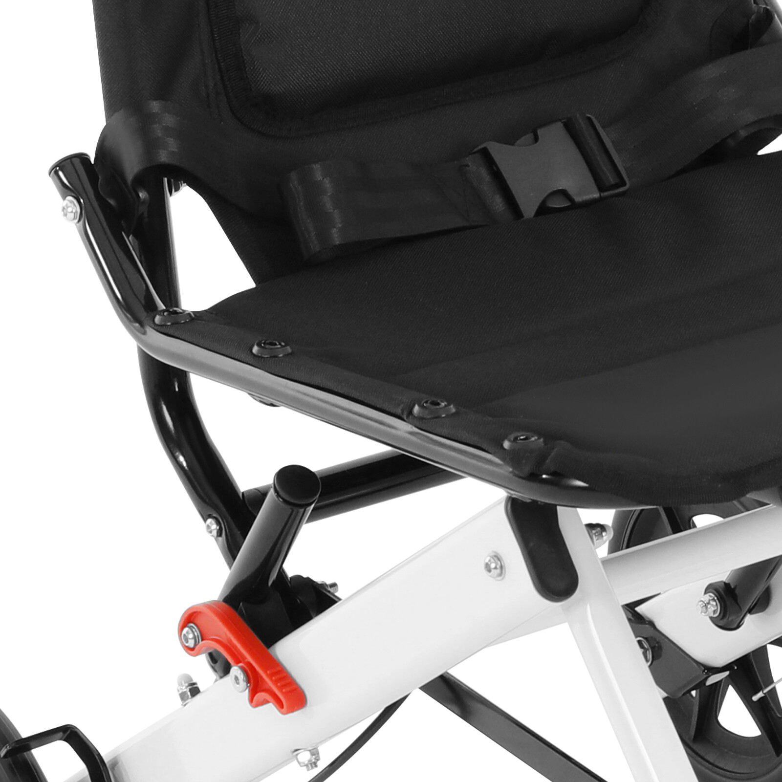 Lightweight Folding Transport Wheelchair w/Travel Bag Portable Travel Wheelchair