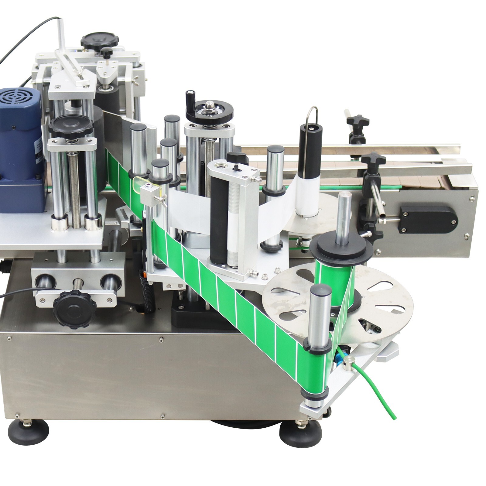 Automatic Round Bottle Labeling Machine Bottle/Can/Wine Labeler Full Label 110V