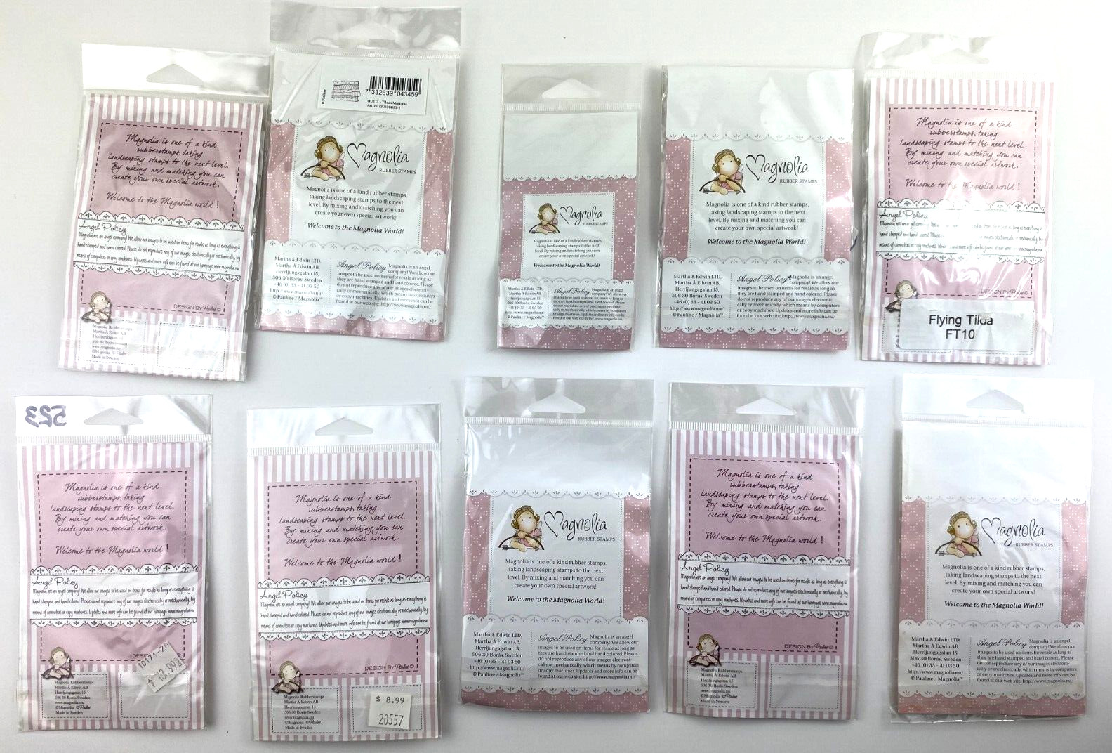 Magnolia (LOT OF 10) Rubber Stamps Assorted #20