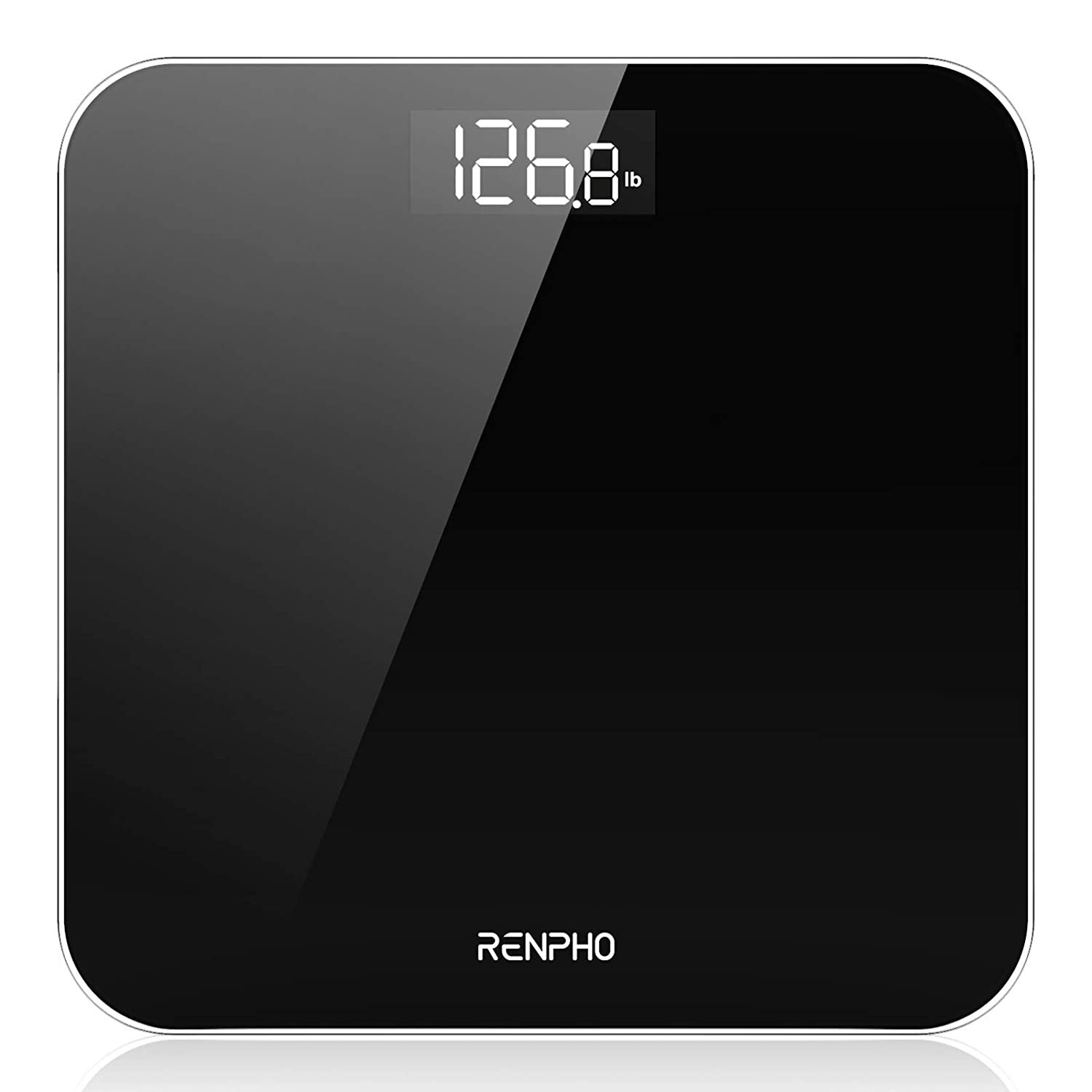 Digital Body Weight Bathroom Scale w/ Step-on Technology Battery Powered 400lb