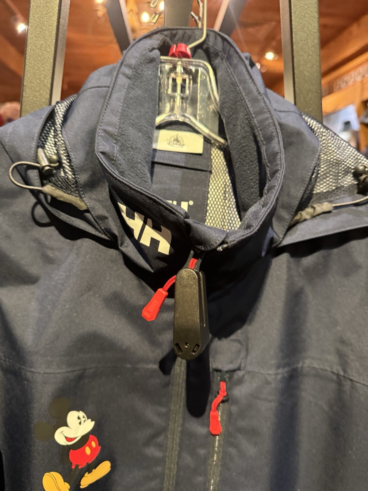 NWT!! Disney Parks Helly Hansen Mickey Mickey Navy Hooded Jacket Adult XL
