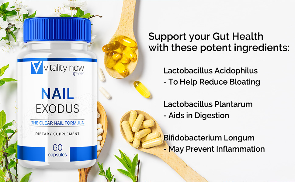 Nail Exodus Extreme Probiotic Supplement Support For Nail Health 180 Capsules