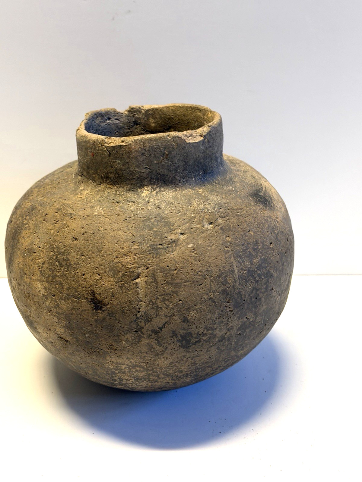 Antique Original Native American Indian Clay Pottery Jug; NICE