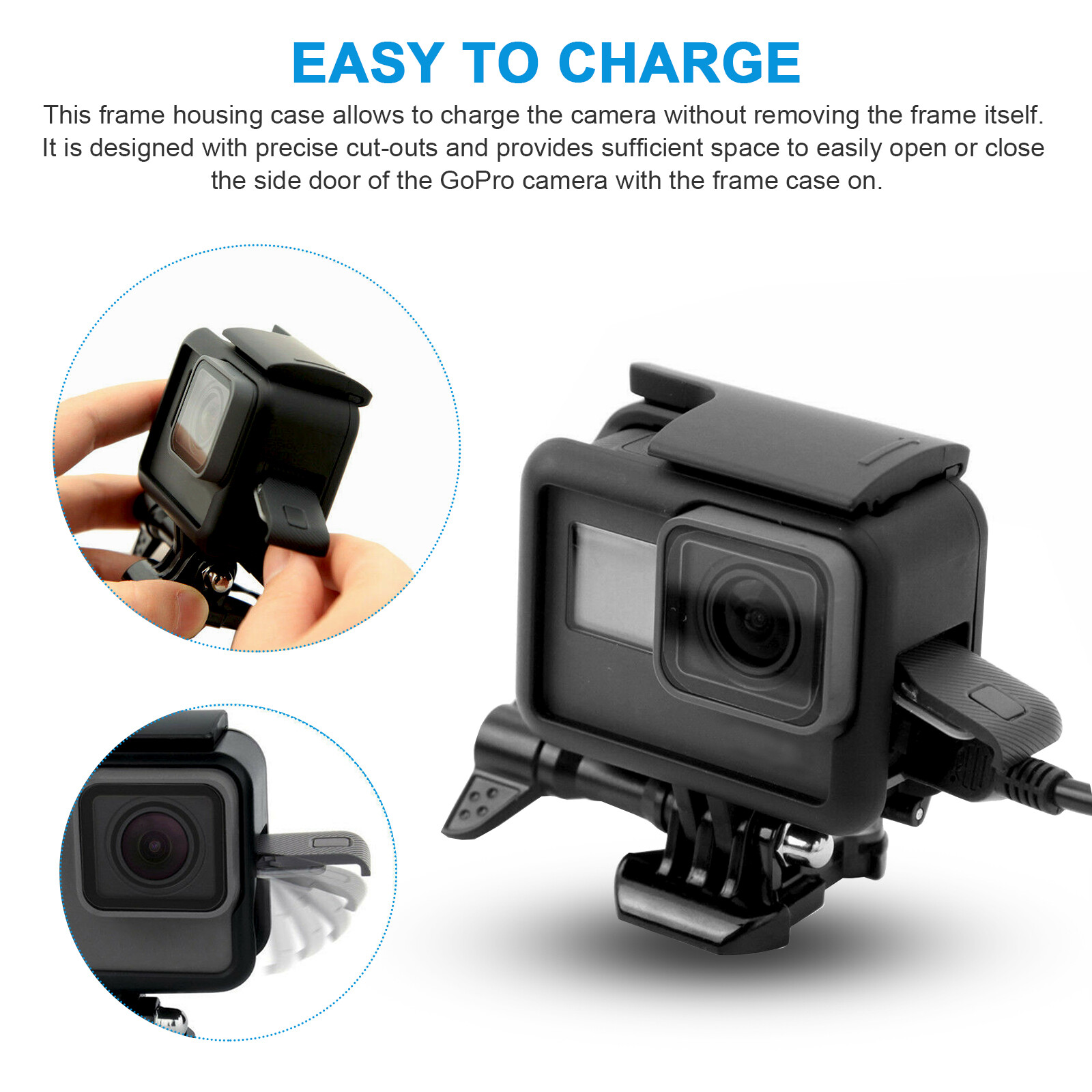 Frame For GoPro HERO 5/6/7Black Mount Housing Border Protective Shell Case Cover