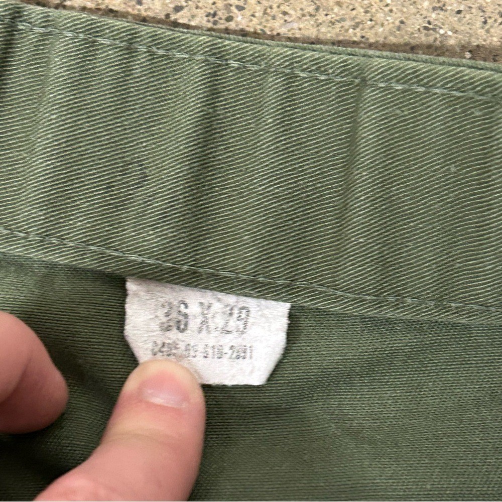 Vintage OG 107 Pants Mens 36x29 Green Fatigue Military Moss US Army Vietnam