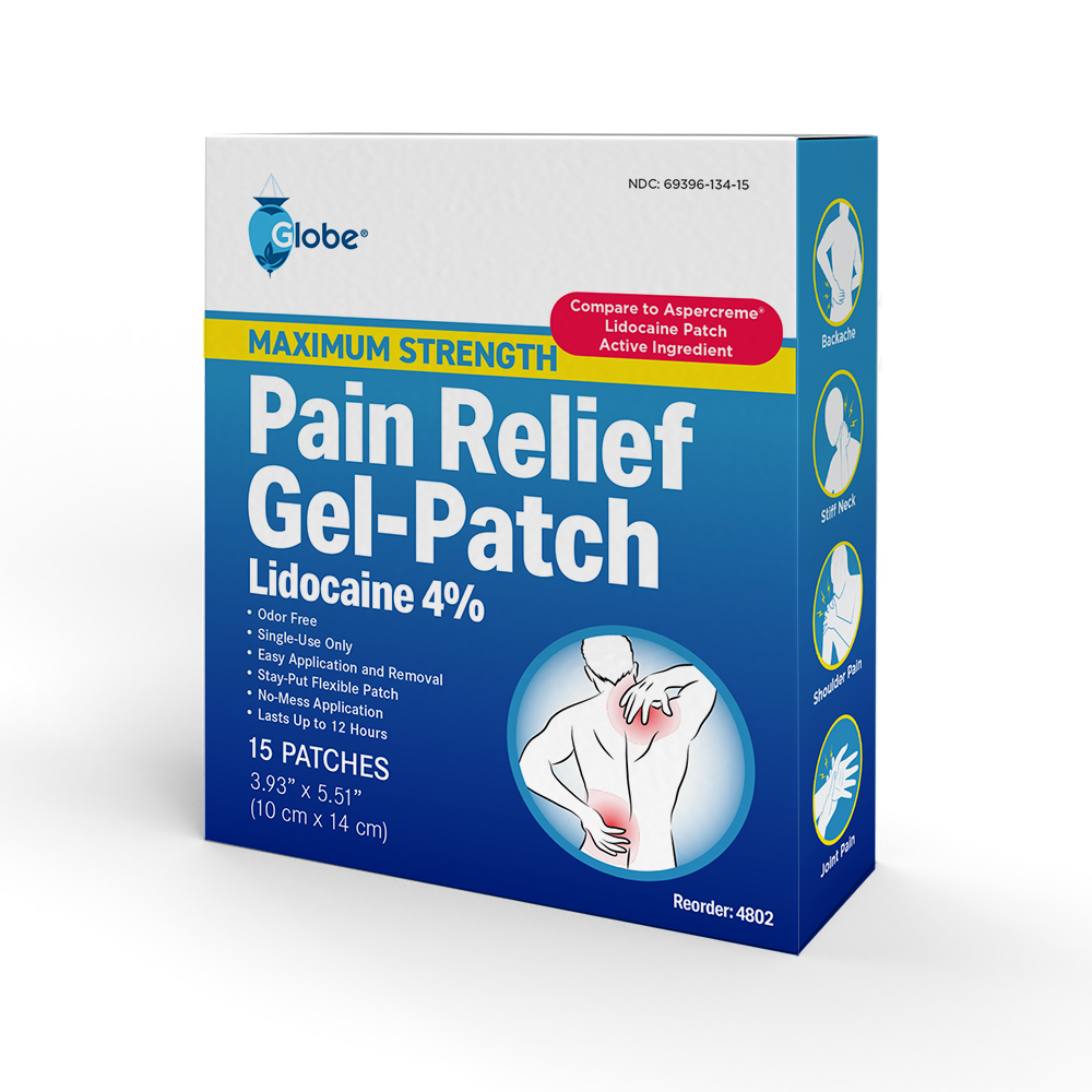 Lidocaine 4% Patch | Maximum Strength Pain Relief 15 Count |