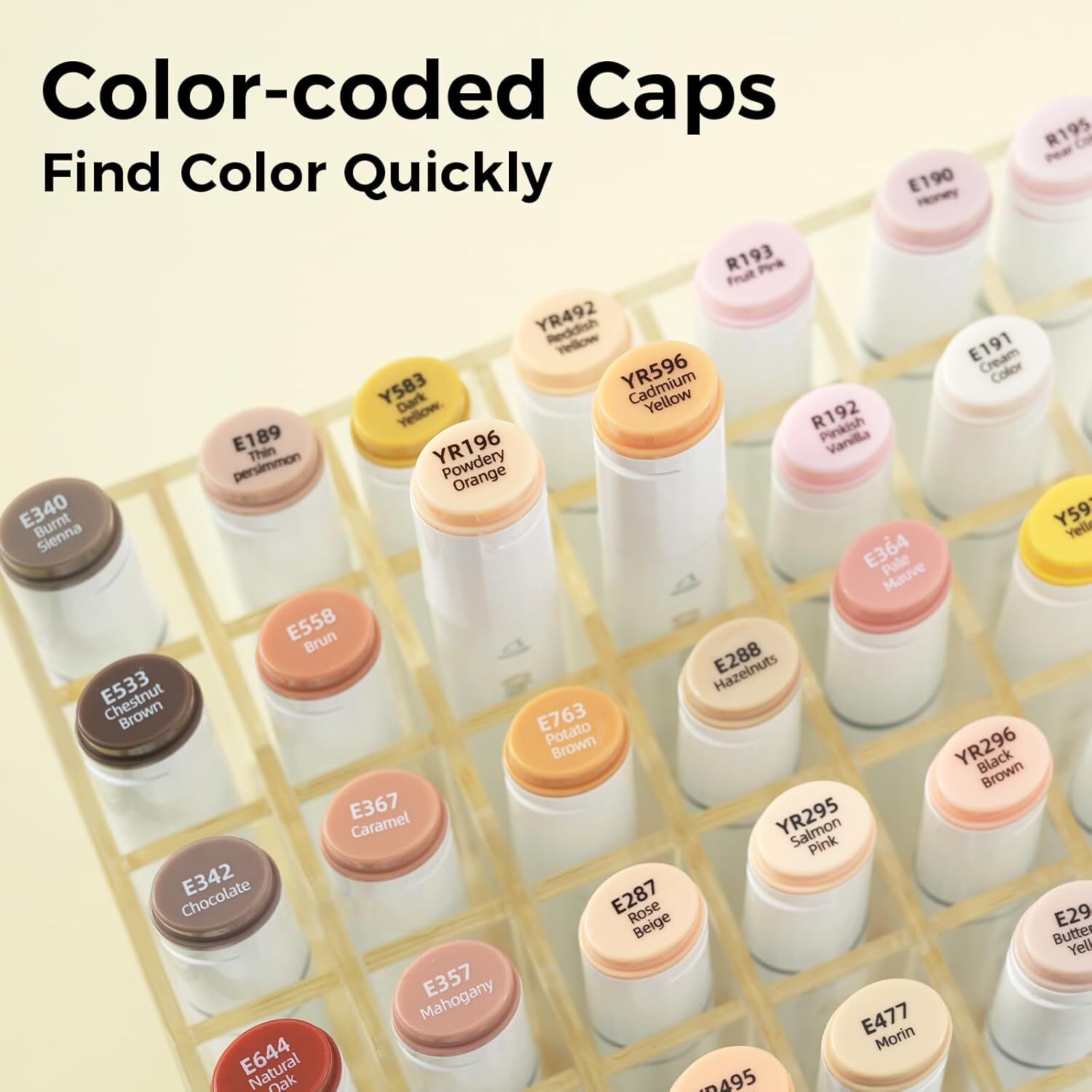 Ohuhu 36 Unique Skin-Tone Colors Markers+1 Alcohol Marker Blender, Chisel & Fine