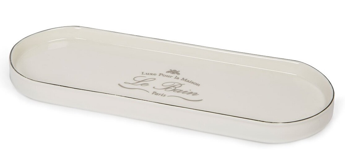 Le Bain Bath Accessories Porcelain With Glazed Finish White Color