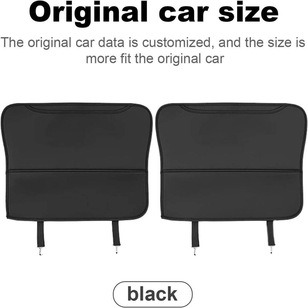 PU Leather Car Seat Back Anti-Kick Mat Pad Universal Protector Cover Accessories