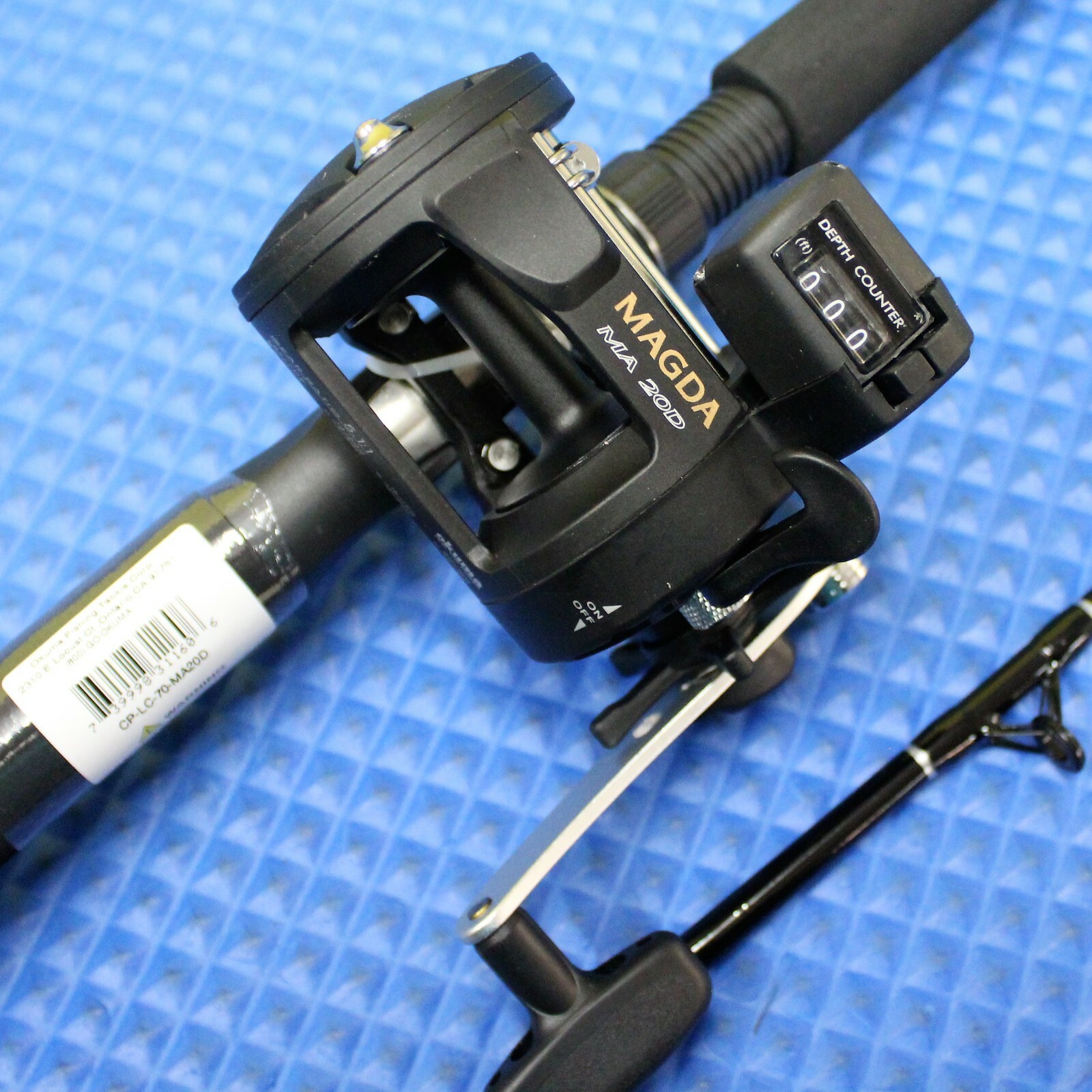 Okuma 7' 0" Line Counter Trolling Black Combo CP-LC-70 / MA20D 4 PACK!