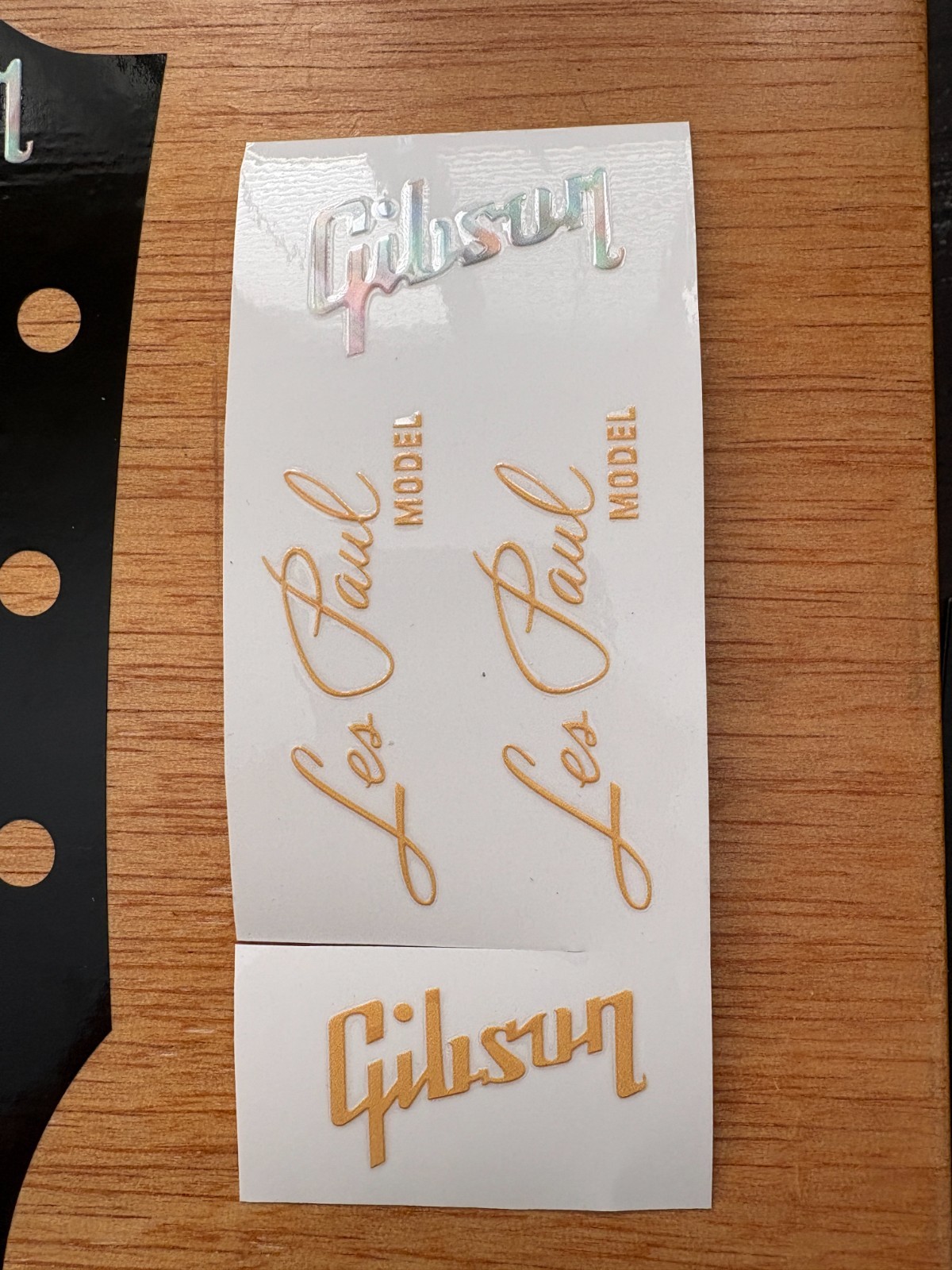 DIY G Les Paul guitar UV DTF Durable Instant Headstock Decal