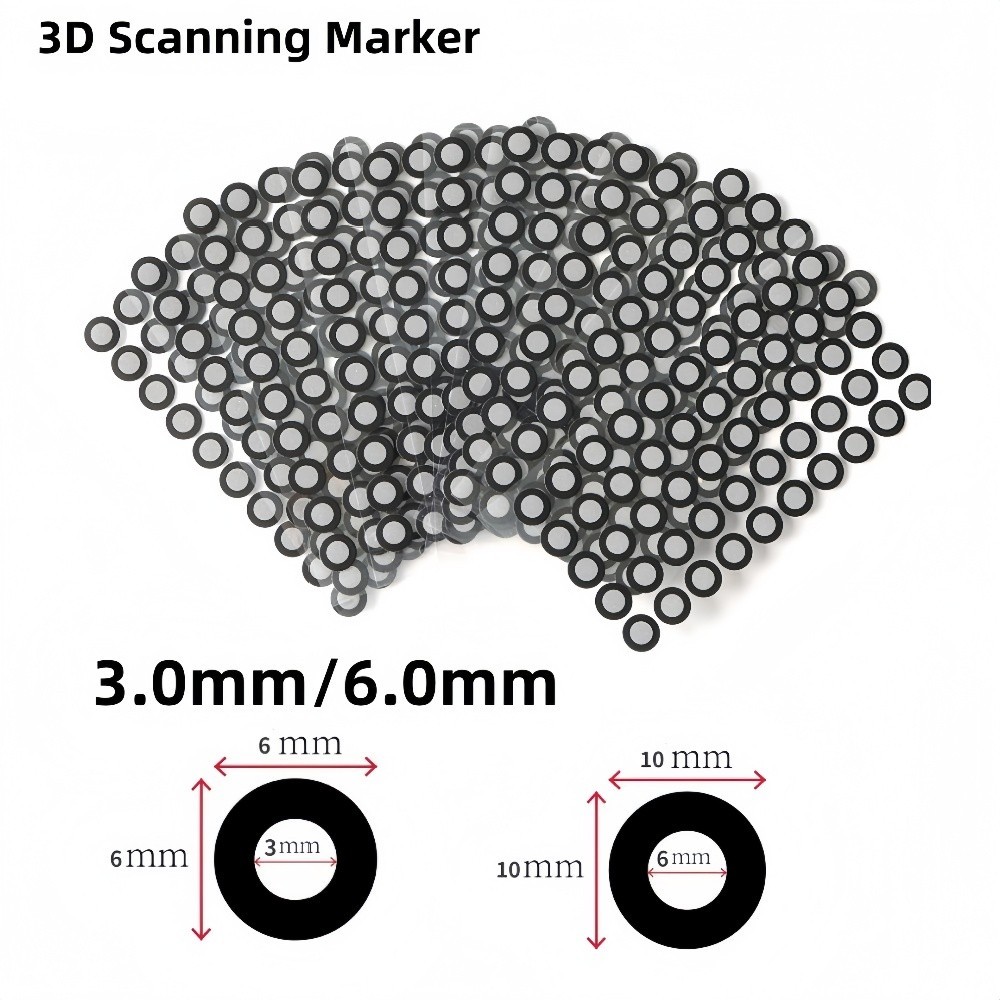 3D Scanning Markers 3.0/6.0mm, 3D Scanner Diffuse Reflection Tracking Reference