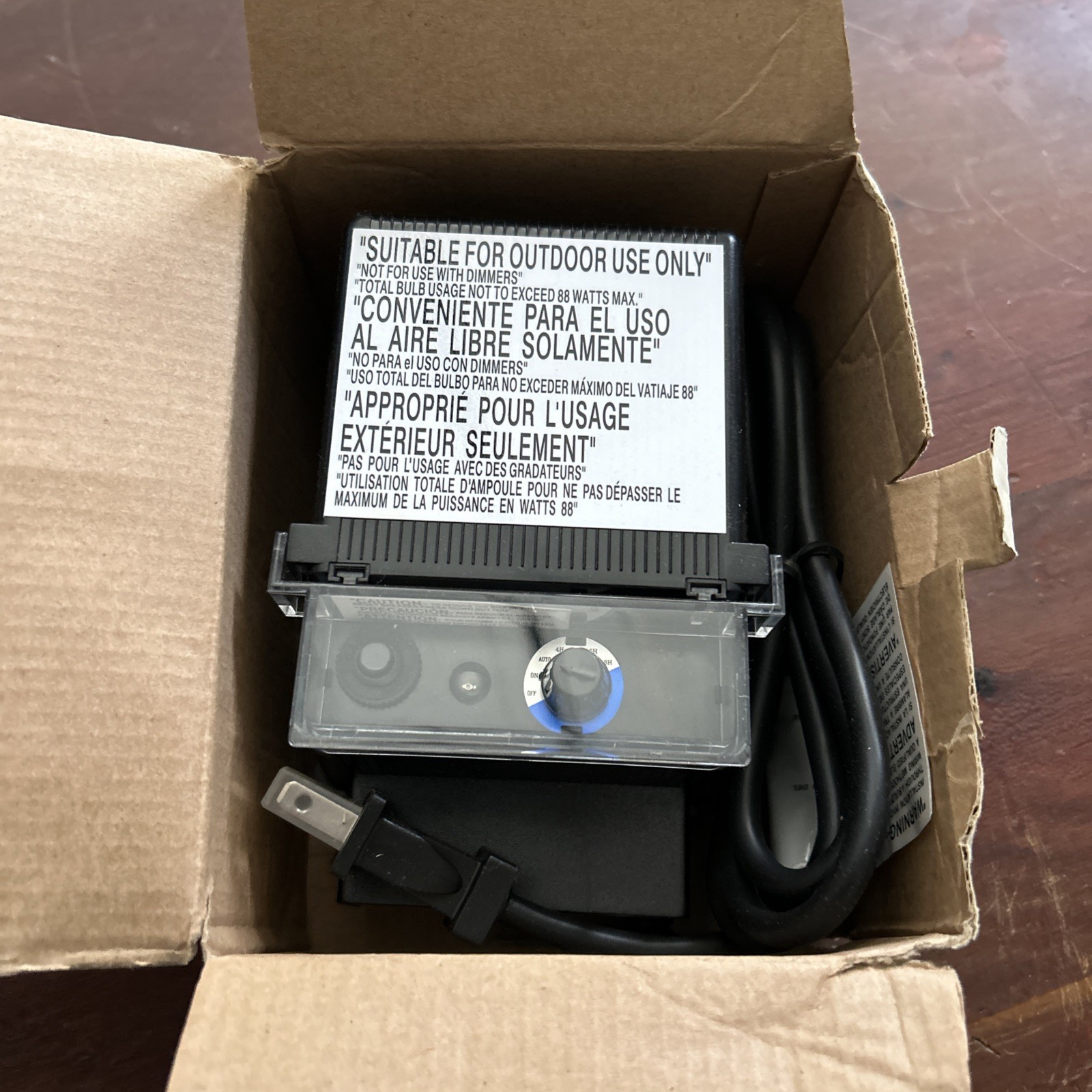 New TDC AC Power Landscape Lighting Low Voltage Transformer Timer DA-88-12W-1