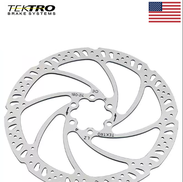 TEKTRO Bike Disc Brake Rotor TR160/180-24 6 Bolt with Bolts Included US Stock