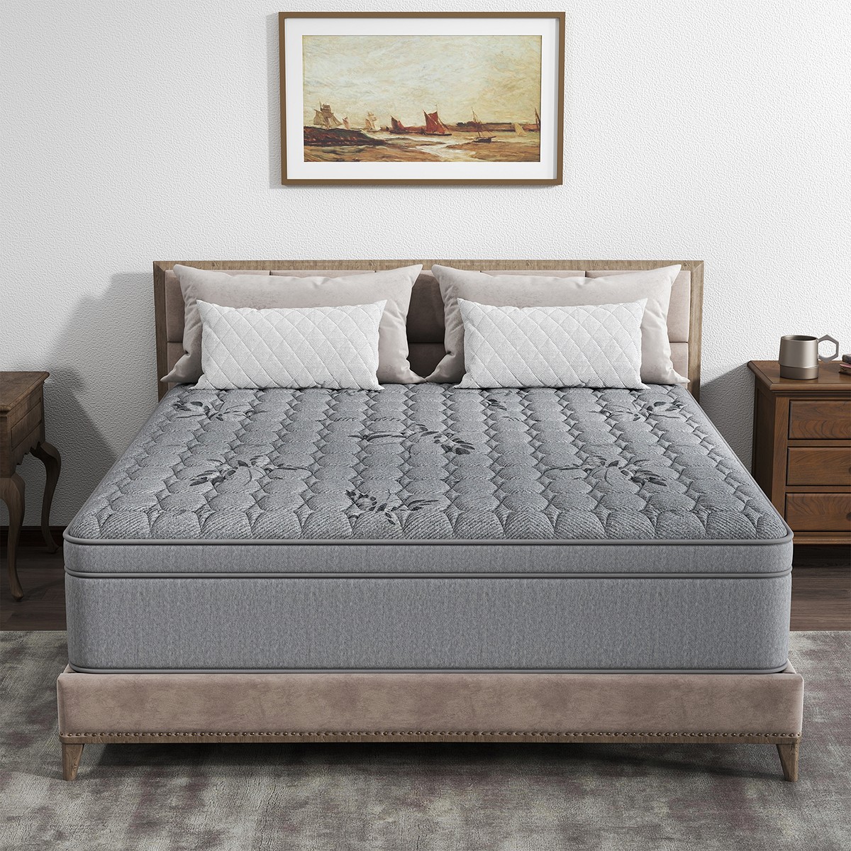 12/14-Inch Gel Memory Foam Hybrid Spring Mattress in a Box
