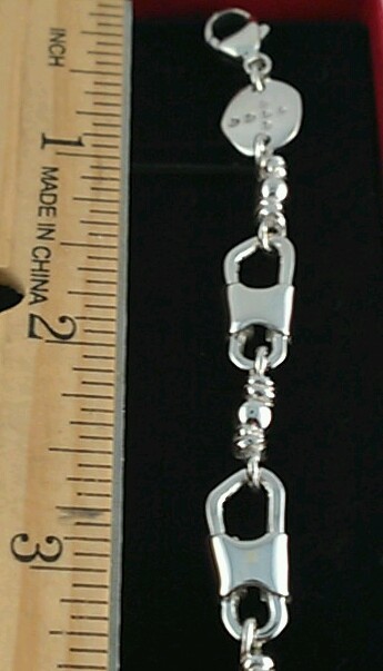 ACTS Bracelet Sterling Silver Fishers Of Men Emmaus Bracelet HEAVY LINK !