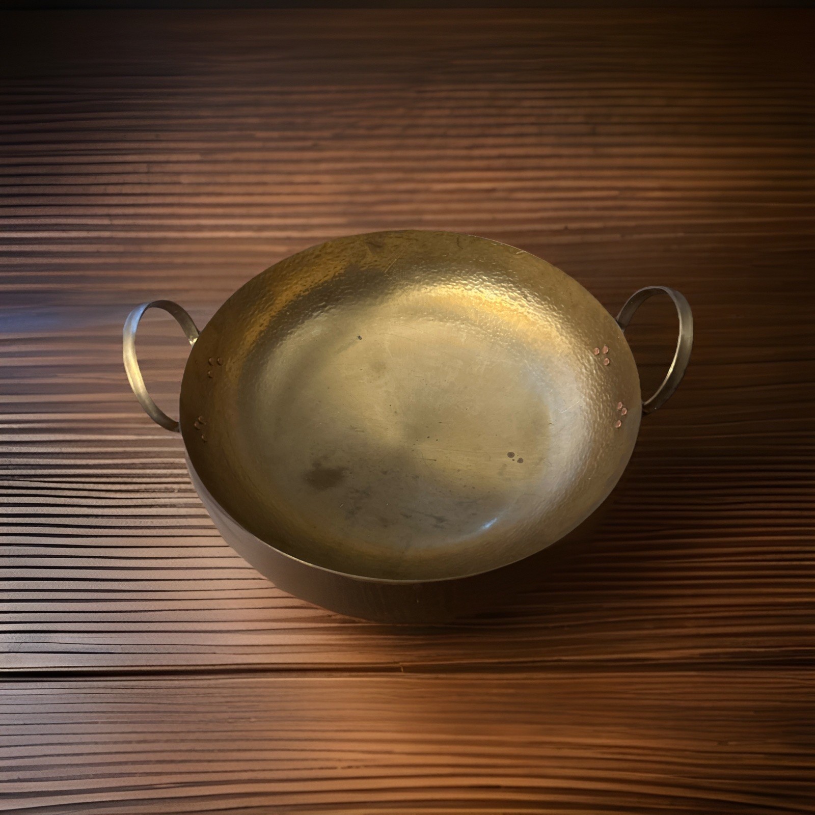 Thai Traditional Wok Brass Pan Home Cooking Food & Dessert Medium Size Thai Chef