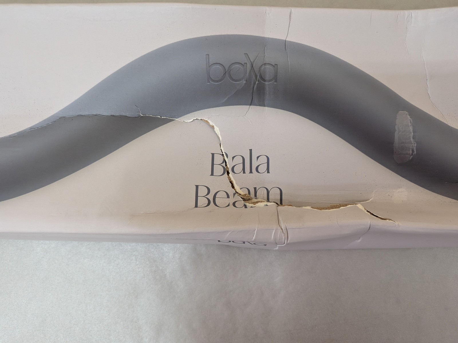 Bala Beam 15lb Weighted Curl Exercise Workout Beam in Charcoal